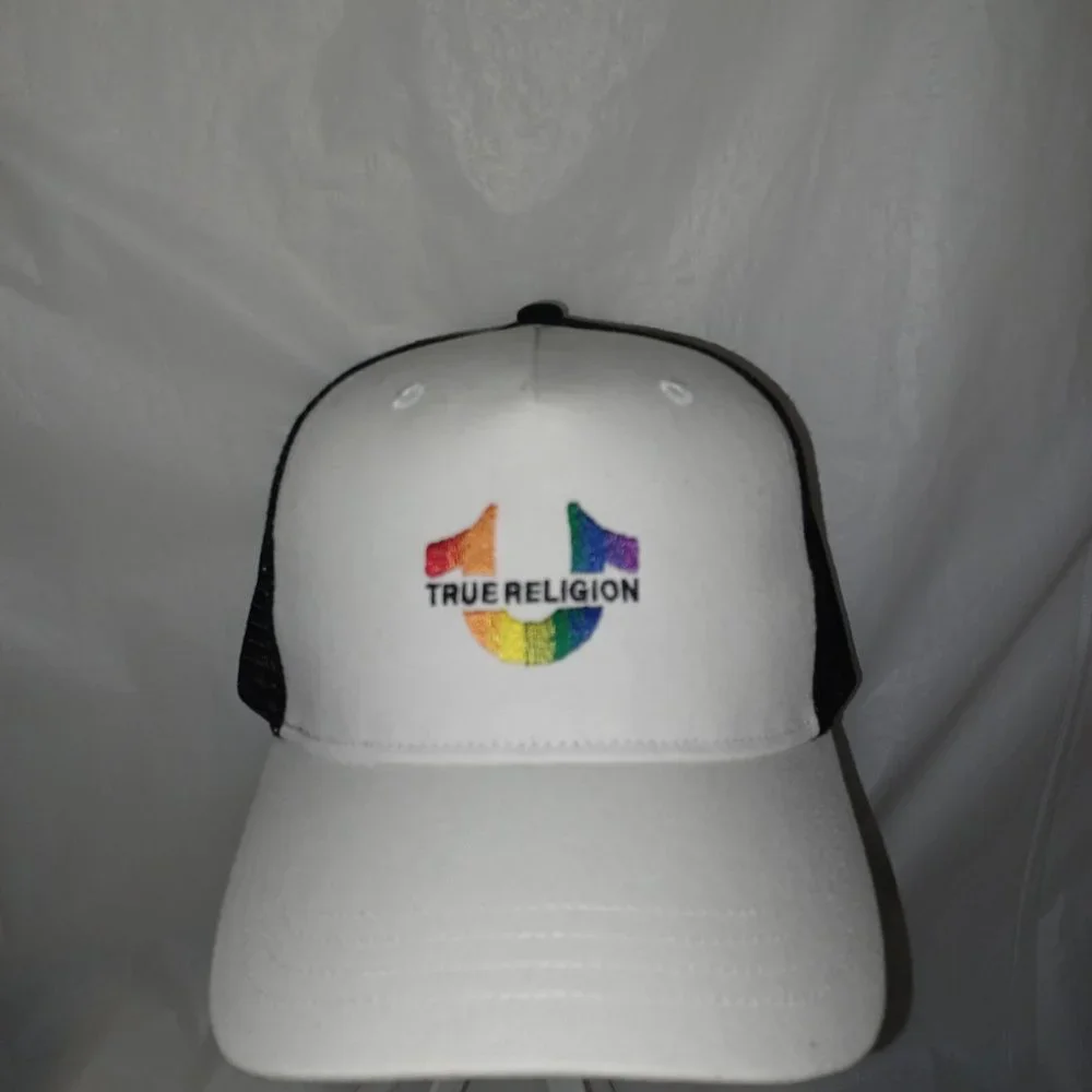 TRUE RELIGION SNAPBACK PRIDE RAINBOW COLORS TRUCKER HAT